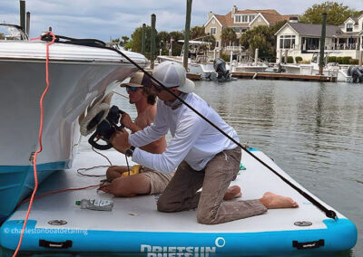 Mobile boat detailing at Wild Dunes Yacht Harbor